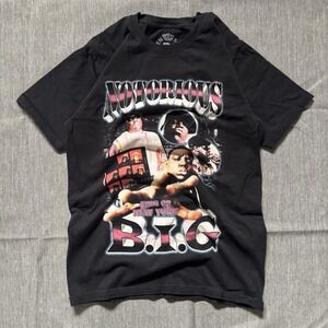 Y2k Black Notorious BIG graphic tee - S